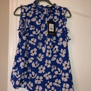 Vibrant Blue Who What Wear Blouse